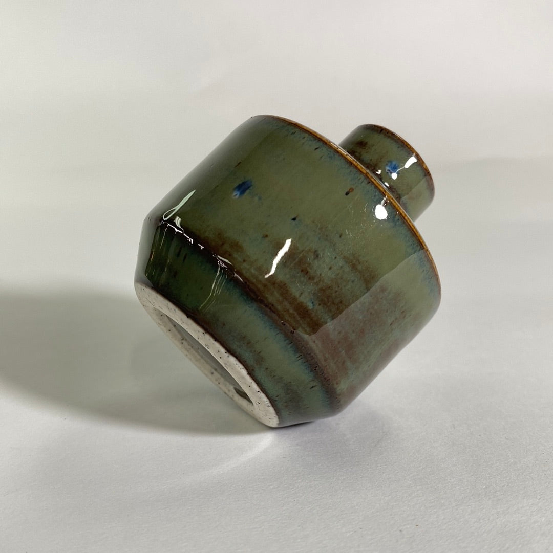 Glossy Moss Small Vase