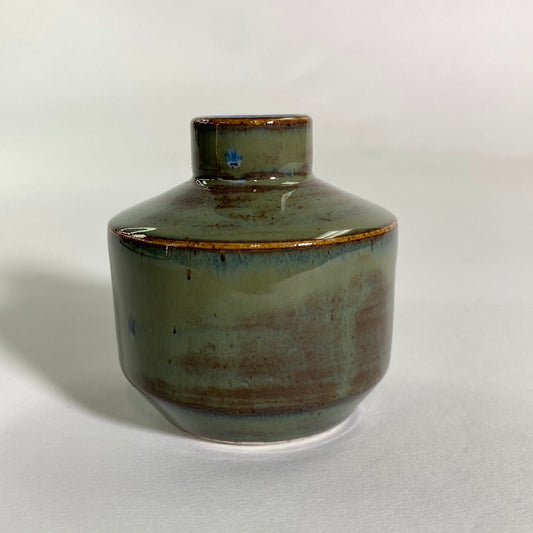 Glossy Moss Small Vase