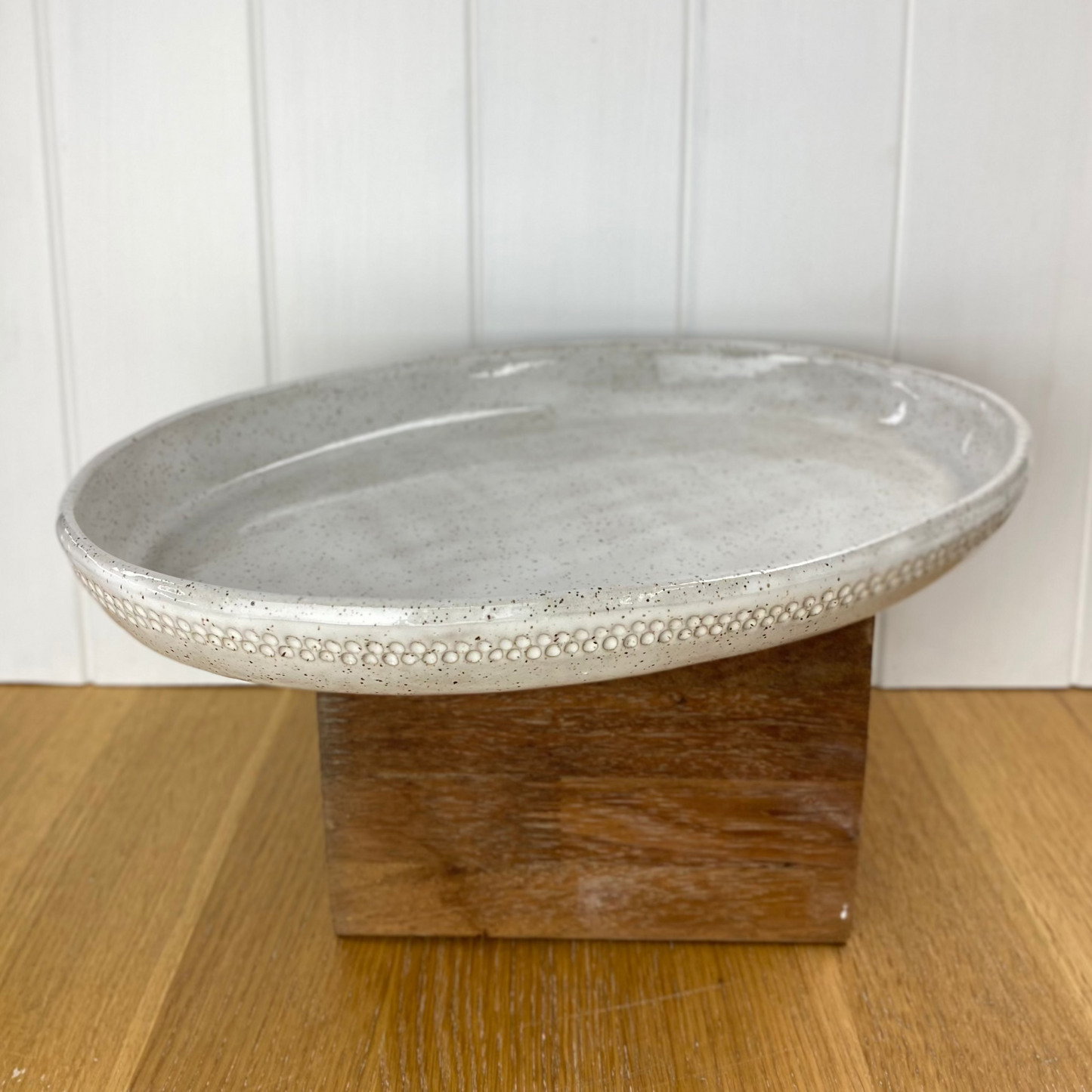 Speckle Platter - Dimple pattern