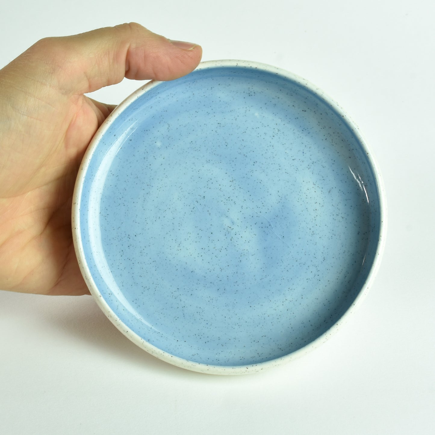 Pin Dish "Sky Glass Crackle" ~ Almost Perfect