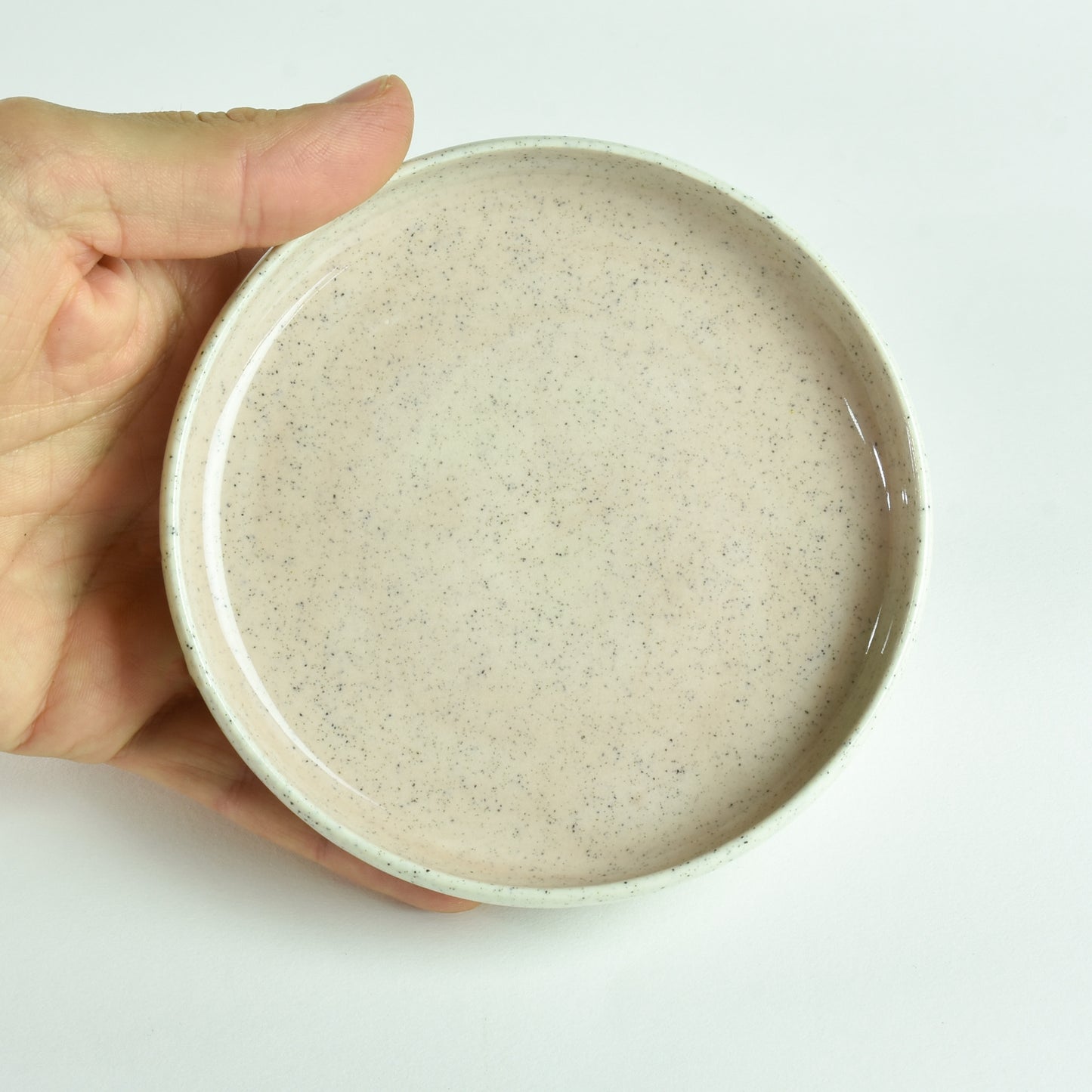 Pin Dish "Pale Pink Glass"