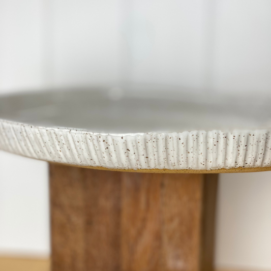 Speckle Platter - Carved pattern