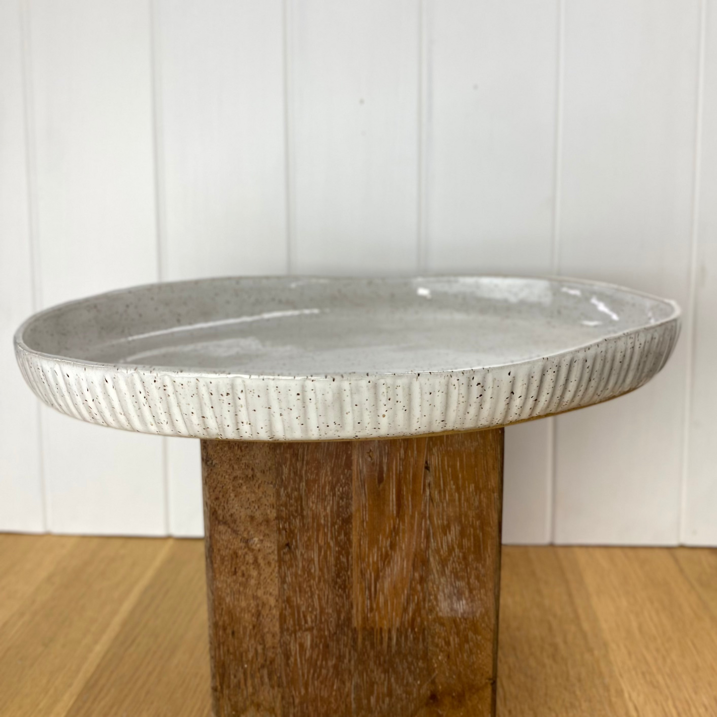 Speckle Platter - Carved pattern