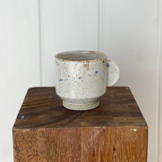Solid Handle Espresso cup - Cobalt Splash