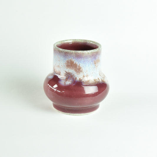 Small Vase Cream and Cherries Bulb
